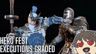 For Honor Y8S1 Title 2 Update Hero Fest Executions GRADED [upl. by Kendrick585]