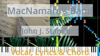 🎹MacNamaras Band Chord amp Lyrics John J Stamford Synthesia Piano [upl. by Borras]