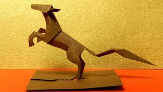 A prancing horse of Kiriorigami paper craft [upl. by Banebrudge]