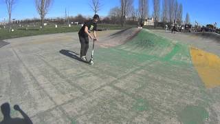 Freestyle monopattino Italia 1 Matteo Marchi Urban Crew [upl. by Mientao347]