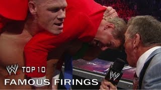 Famous Firings  WWE Top 10 [upl. by Apollus]