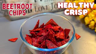 Beetroot Chips  Crispy Crunchy Beetroot Snack  Healthy Crisp at Home  Munchies  Madhooskitchen [upl. by Norse]