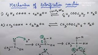 Esterification reactionformation of ethyl acetateCarbonyl compoundUnit 12s and Carboxylic acids [upl. by Llerrahs203]