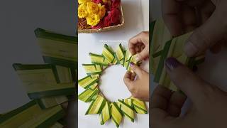 Day 5 Pooja backdrop decoration  crown Flower decoration  Pooja decoration for Dussehra2024 [upl. by Enomsed]