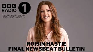 Roisin Hastie Final BBC Radio 1 Newsbeat Link  August 5th 2022 [upl. by Astrahan]