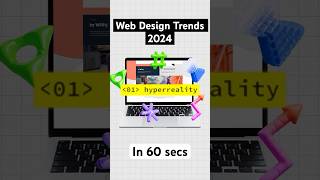 Web Design Trends of 2024 in 60 seconds [upl. by Hamal]