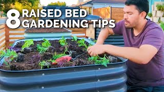 8 Of My BEST Raised Bed Gardening Tips [upl. by Latsirk]