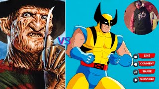 MyReaction Freddy Krueger vs Wolverine Epic Rap Battles of History [upl. by Jerz]