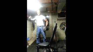 60 lb dumbbell curls [upl. by Gersham132]