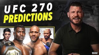 BISPINGS OFFICIAL UFC 270 PREDICTIONS  UFC Heavyweight Title  UFC Flyweight Title [upl. by Claire]