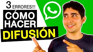 💚 Cómo HACER una Lista de DIFUSIÓN en WHATSAPP Business y Enviar un MENSAJE MASIVO a Muchas Personas [upl. by Kahlil]