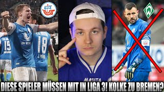 Diese Hansa Spieler würde ich mit in Liga 3 nehmen Kolke zu Werder Bremen  Hansa Rostock News [upl. by Annoval]