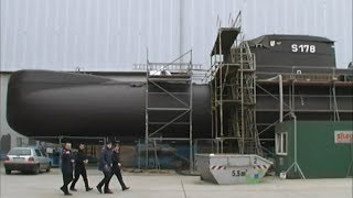 Submarine U 29 S 178 at Shipyard Peenewerft [upl. by Siahc]