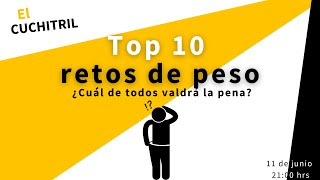 Top 10 retos para bajar de peso [upl. by Edyaw]