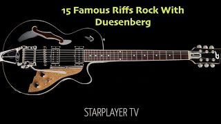 15 Rock Riffs Duesenberg Starplayer TV [upl. by Hayley]