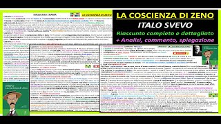 ✅ LA COSCIENZA DI ZENO riassunto analisi commento di tutto il libro  scene film spezzoni libro [upl. by Akenn]