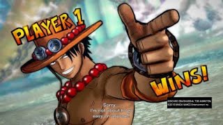 WhitebeardAceMihawk vs Strawhats TrioONE PIECE BURNING BLOOD Gameplay [upl. by Boris]