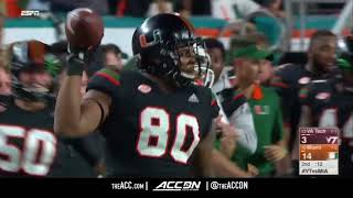 Virginia Tech vs Miami College Football Condensed Game 2017 [upl. by Kore]