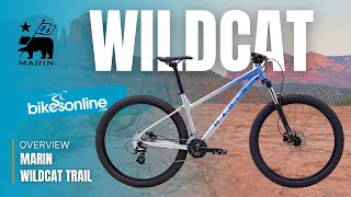 2022 Marin Wildcat Trail Mountain Bike  Bikes Online Overview [upl. by Ahsitahs]