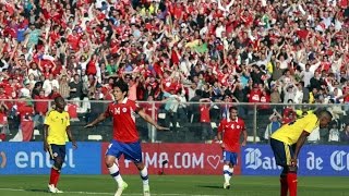 Chile 1  3 Colombia  Clasificatorias Brasil 2014 [upl. by Obmar148]