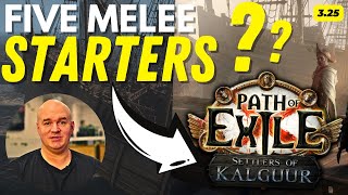 PoE 325 League Starters  MELEE Builds Are BROKEN In Path Of Exile Settlers LeagueRight [upl. by Schou900]