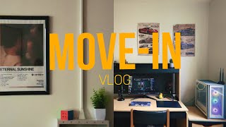 COLLEGE DORM MOVEIN VLOG 2024 🛏️ [upl. by Nylesaj536]