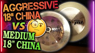 Paiste PST 8 18quot Rock China vs PST 5 18quot China Comparison [upl. by Assyl]