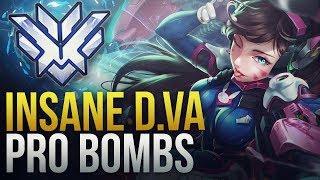 MOST INSANE DVA BOMBS FROM PROS  Overwatch Montage [upl. by Nevs]