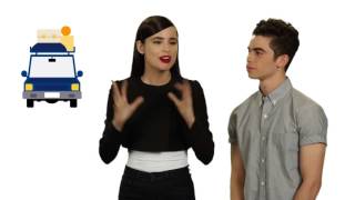 Sofia Carson and Cameron Boyce Share Their FAVORITE Road Trip Memory [upl. by Annuahs]