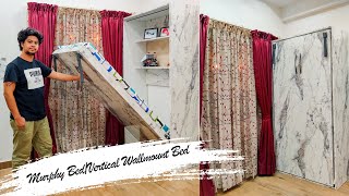 DIY Wall mount vertical bed  Murphy Bed  Ebco hydraulic 120KG [upl. by Ahseym906]