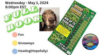 Lucky Numbers Full Book Florida Lottery Scratch Off 300 Gamble Fun and Giveaways [upl. by Htebsle]