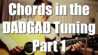 Chords in the DADGAD tuning  Part One [upl. by Mcloughlin]