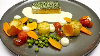 how to make home bfine dining salmon with honey mustard sauce recipe Kali food [upl. by Airat626]