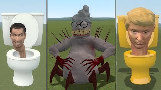 FLESH KNITTER VS ALL SKIBIDI TOILET BOSSES IN GARRYS MOD [upl. by Timoteo373]