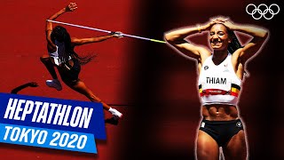 The THRILLING Highlights of the Womens Heptathlon in Tokyo [upl. by Eddi]