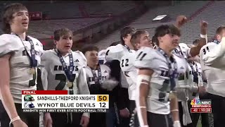 SandhillsThedford football wins first ever Class D2 state championship [upl. by Etak]