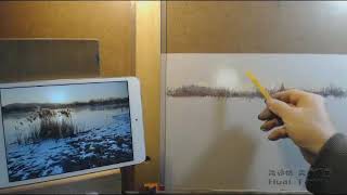 Easy Soft Pastel Lesson for Beginner Landscape using Nupastel [upl. by Hiroko497]