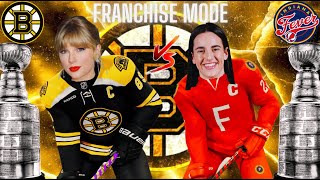 NHL 25 FRANCHISE MODE  BOSTON BRUINS  Ep 1 TAYLOR vs CAITLIN [upl. by Ramraj]