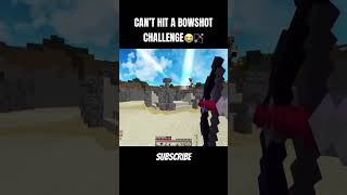 CANT HIT A BOWSHOT CHALLENGE😭🏹 minecraft pvp shorts [upl. by Kolosick915]