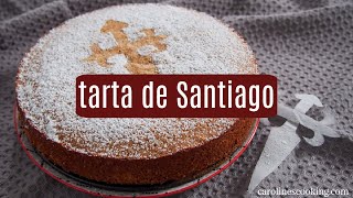 Tarta de Santiago  Spanish almond cake [upl. by Halullat]