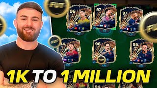 EASIEST way to go from 1k To 1 MILLION coins in EAFC 24 How To Make 1 MILL EASY in FC 24 GUIDE [upl. by Anauqcaj]