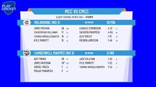 Melbourne 2nd XI v Camberwell Magpies 2nd XI [upl. by Adiaros]