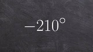 How to determine one positive and one negative coterminal angle [upl. by Ansev]