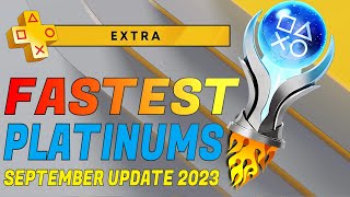 The Fastest Platinum Games on PS Plus Extra  20 Easy amp Fast Platinums  Updated List 2023 [upl. by Iglesias]