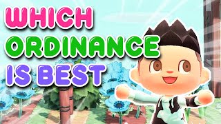 which ORDINANCE is BEST Animal Crossing New Horizons [upl. by Licko]