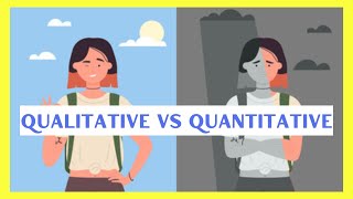 Quantitative and Qualitative Data  Qualitative Vs Quantitative Research  Difference between [upl. by Yenttihw]