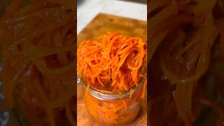 Quick amp Easy Korean Carrot Salad Recipe 🌶️  Delicious Morkovcha in Minutes 🥕 [upl. by Shivers706]