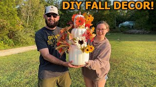 Decorating Our New House for Fall with a DIY Project  saying goodbye to an old friend [upl. by Hartmann]