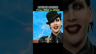 Marilyn Manson evolution thenandnow evolution marilynmanson shorts shortvideo viralvideo [upl. by Llenehc]