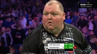 Best Match of Night 5 Michael van Gerwen 66 John Henderson  FULL MATCH  Thursday Night Darts [upl. by Auop]